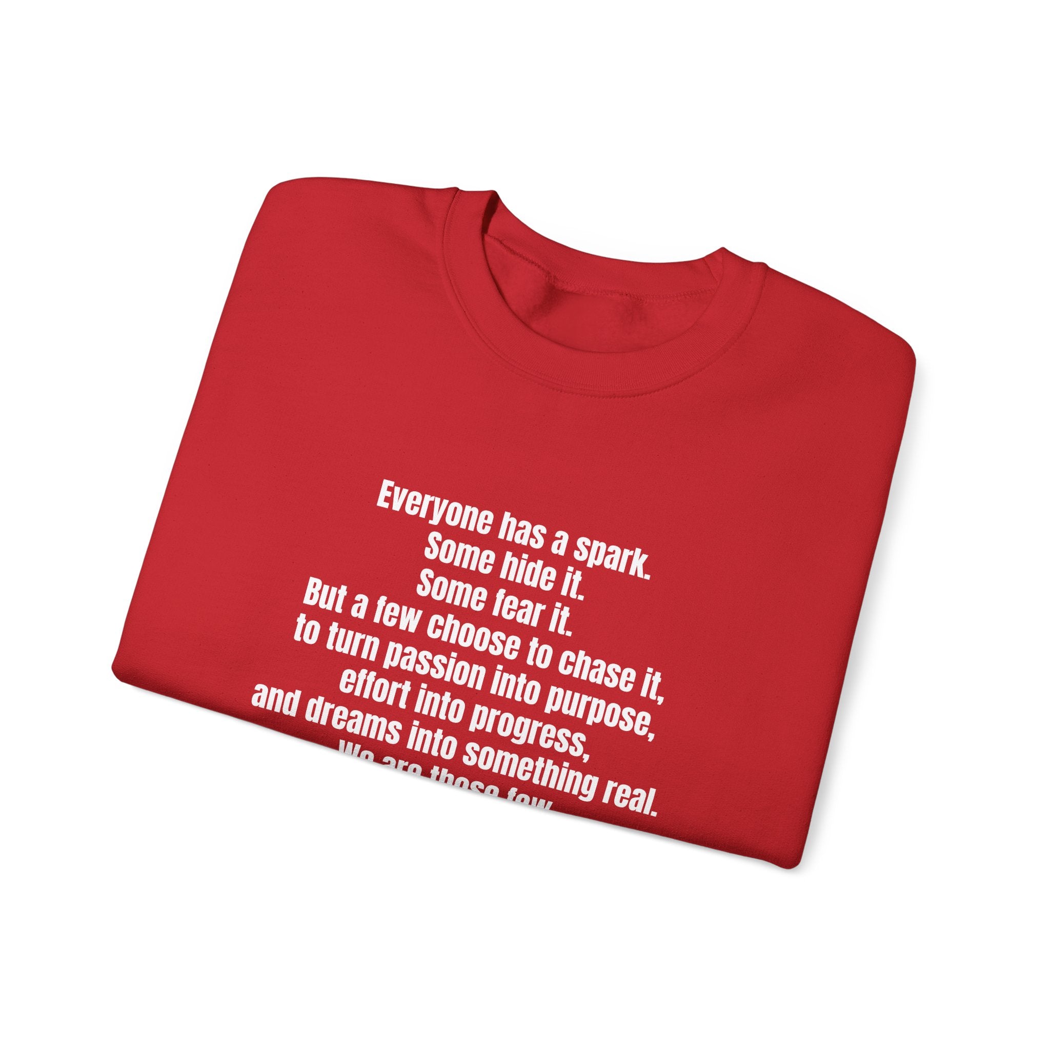 Inspirational Quote Crewneck Sweatshirt — "What's Your Passion?"