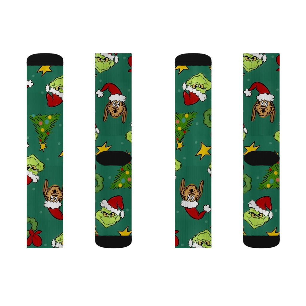 Grinch Holiday Crew Socks