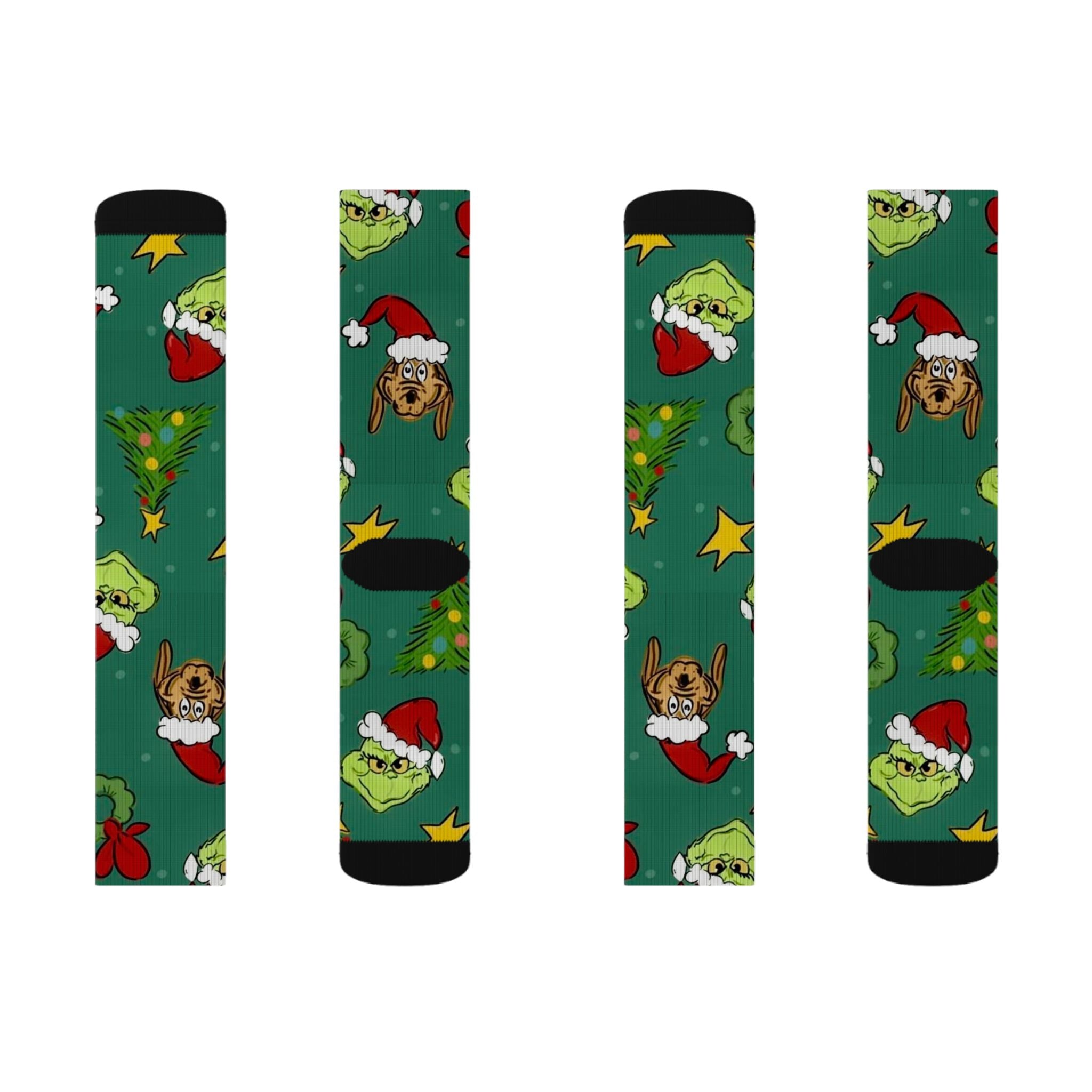Grinch Holiday Crew Socks