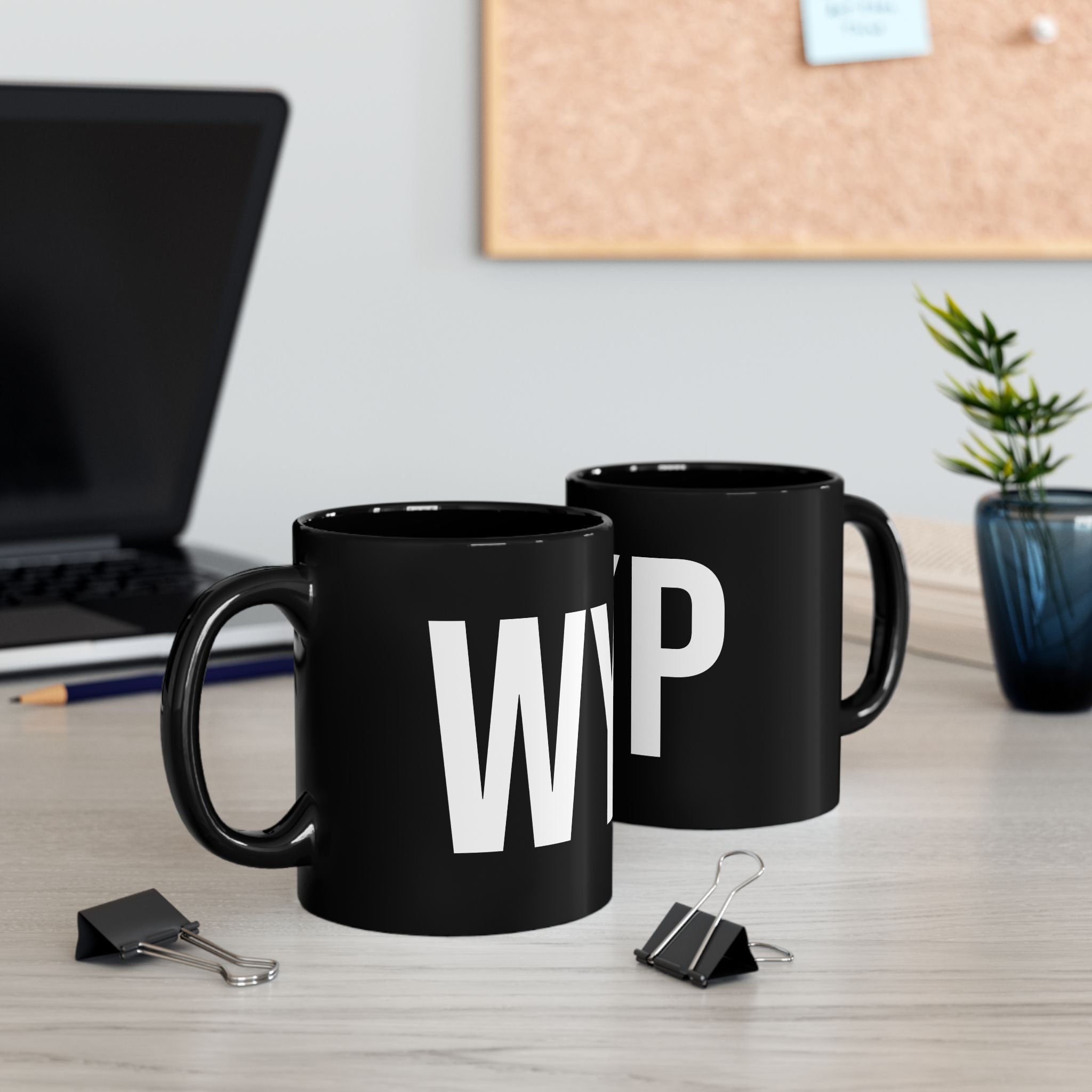 NYPD Bold Lettering Mug | Black Ceramic Coffee Cup