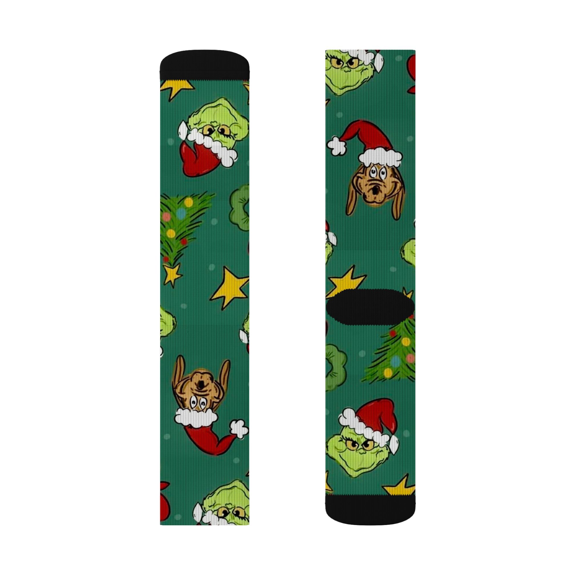 Grinch Holiday Crew Socks
