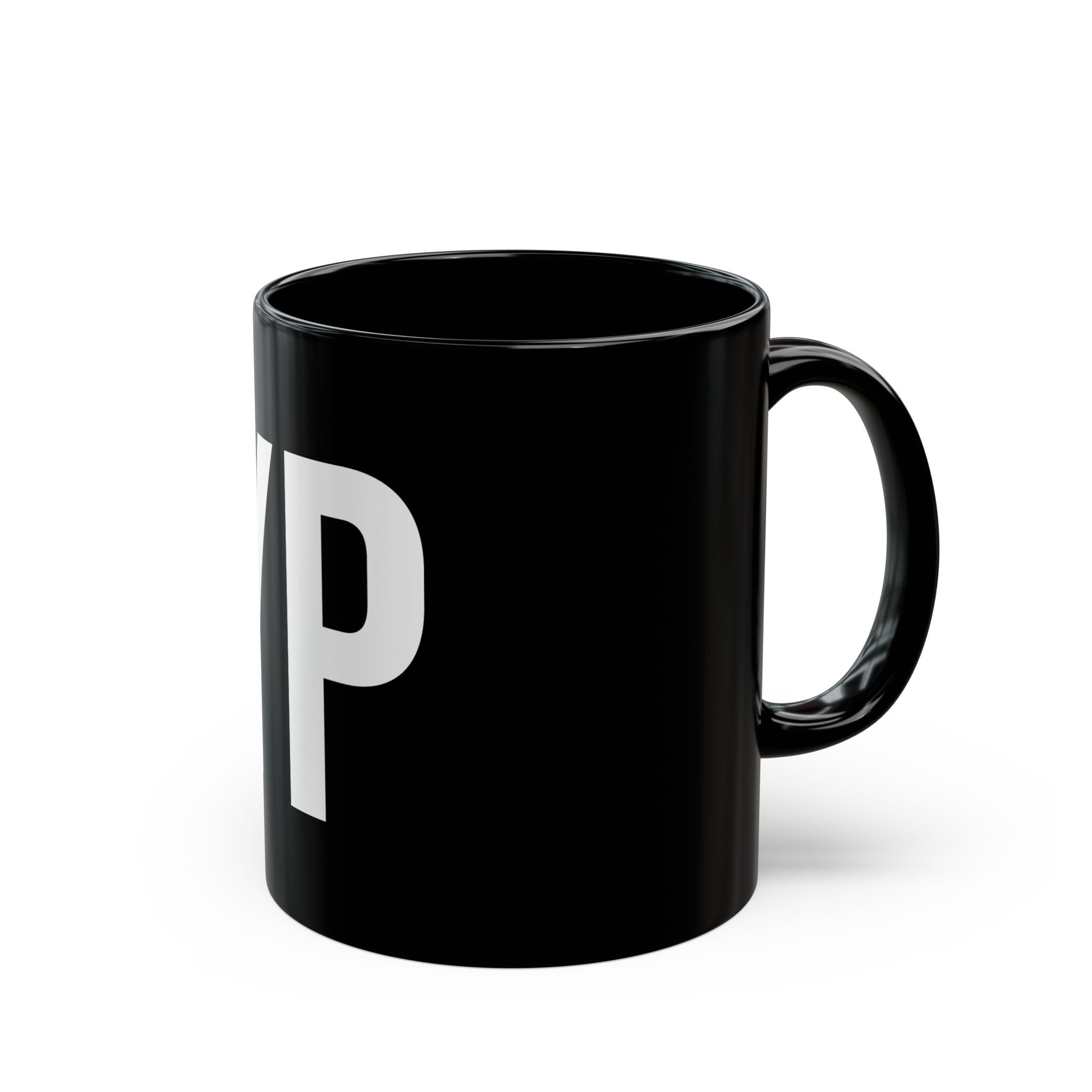 NYPD Bold Lettering Mug | Black Ceramic Coffee Cup