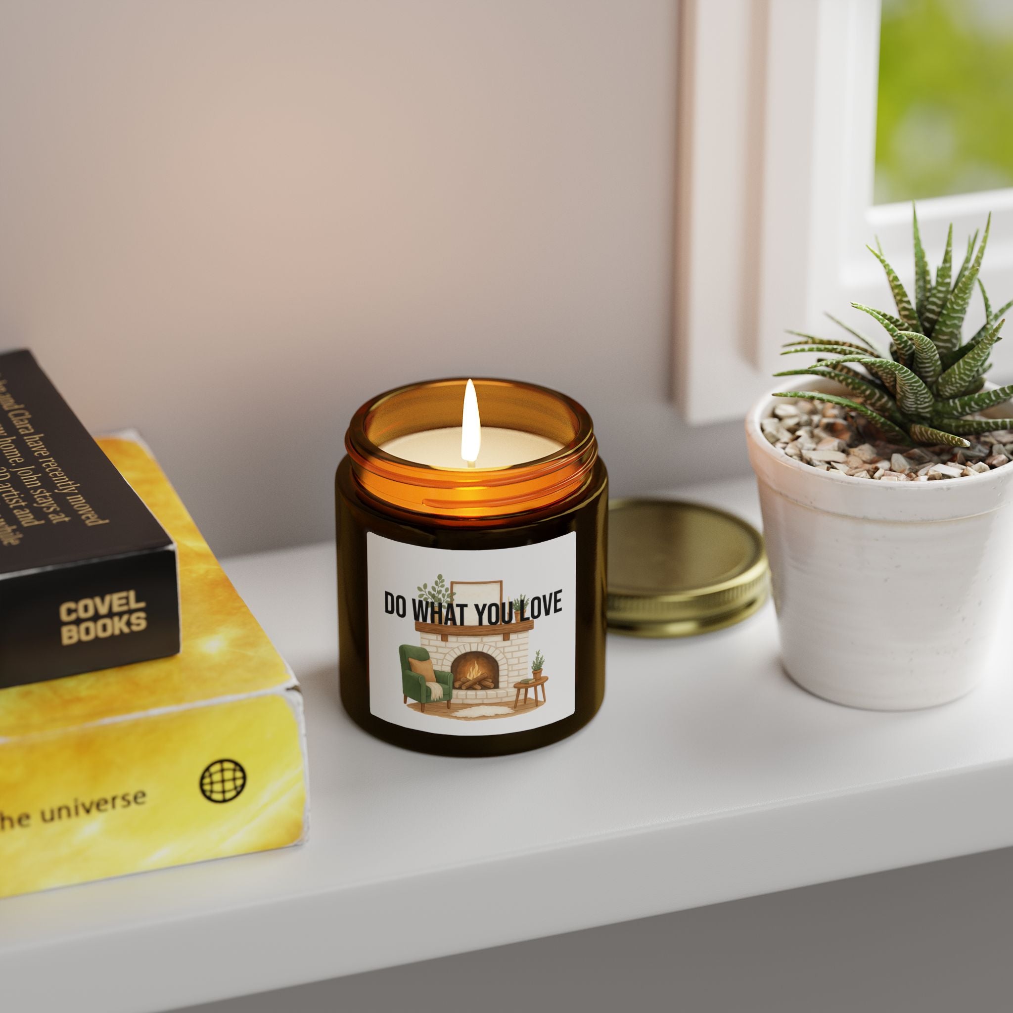 Do What You Love Candle | Scented Coconut Apricot Wax Jar