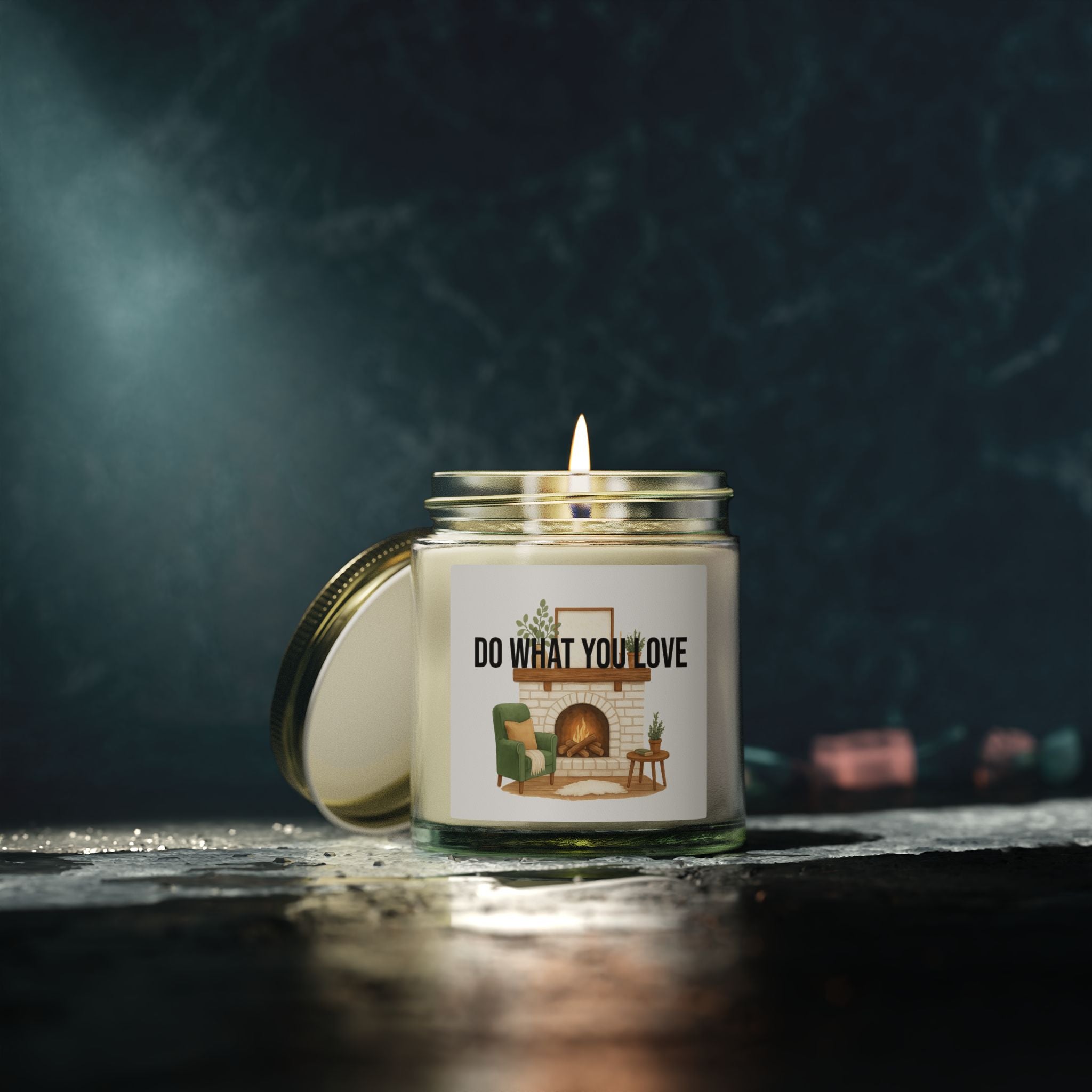 Do What You Love Candle | Scented Coconut Apricot Wax Jar