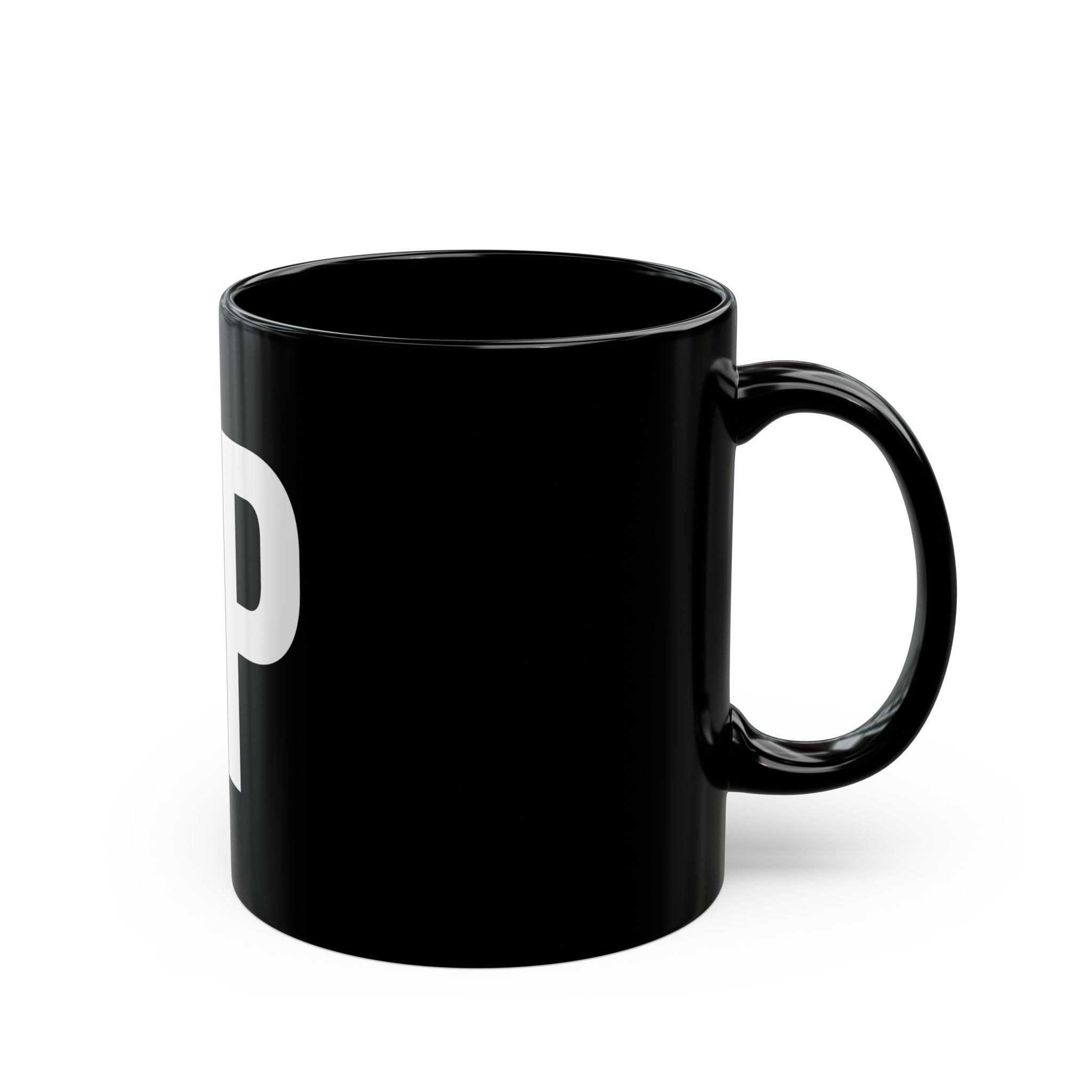 NYPD Bold Lettering Mug | Black Ceramic Coffee Cup