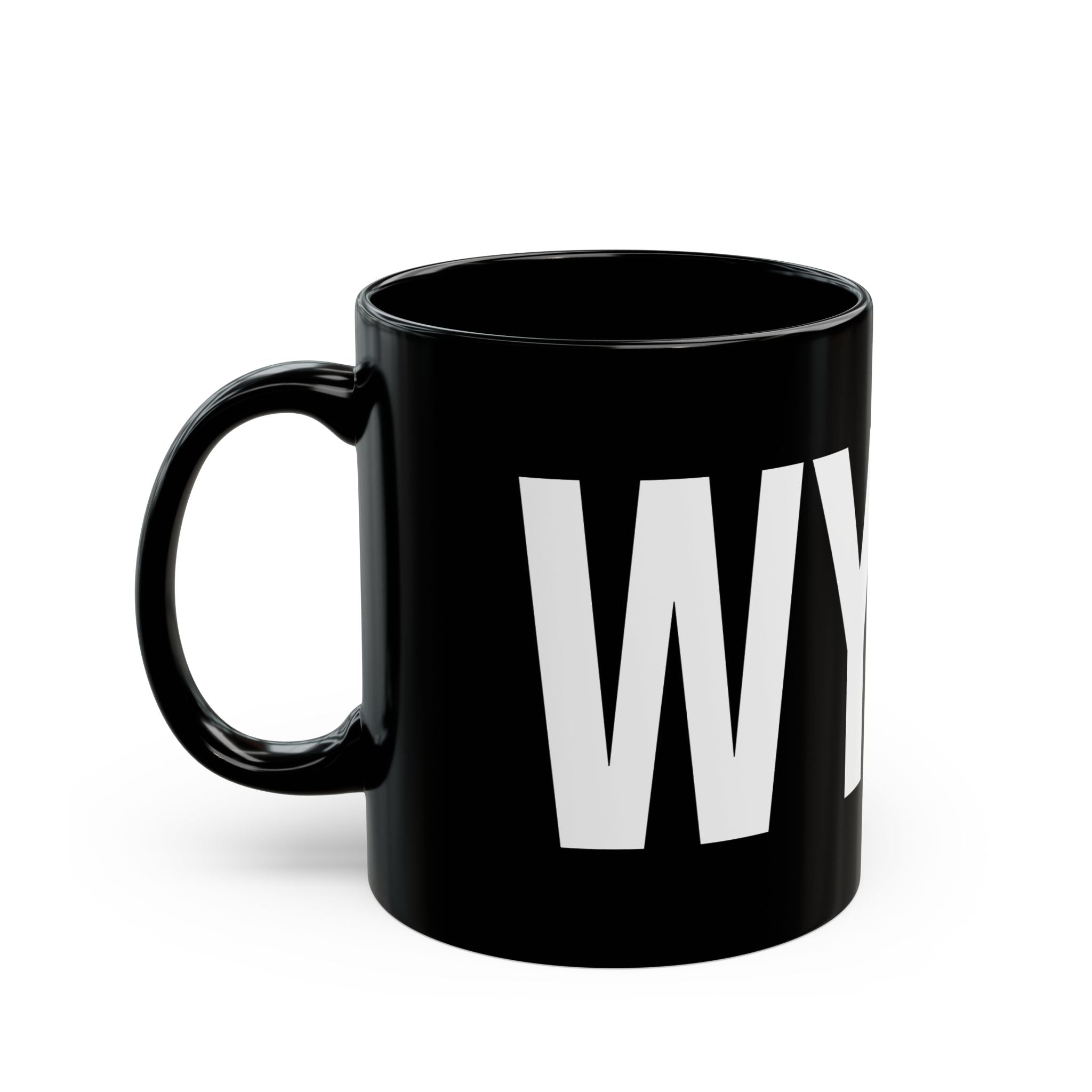 NYPD Bold Lettering Mug | Black Ceramic Coffee Cup